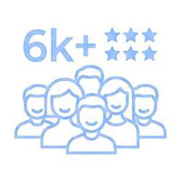 6,000+ Five Star Reviews